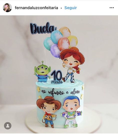 Toy Story Baby, Jessie Toy Story, Toy Story Cakes, Toy Story 3, Fondant Toppers, Rose Cake, Toy Story Party, Fondant Cakes, Kids Cake