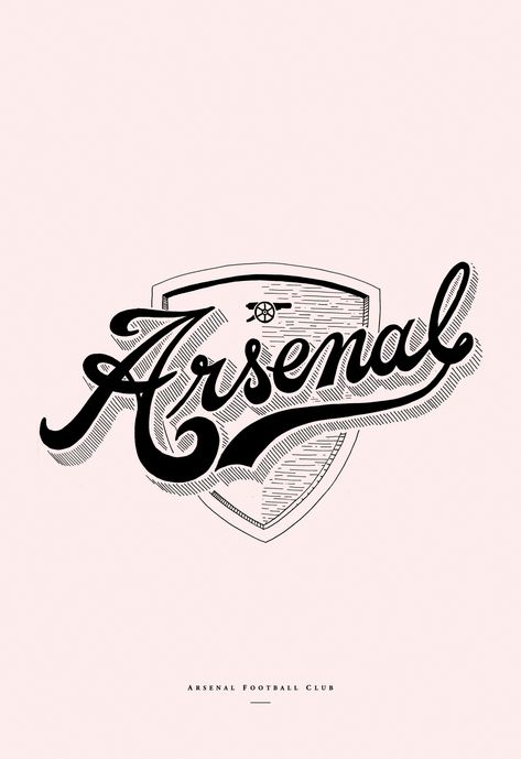 Arsenal Fc Art, Arsenal Tattoo, Messi Tattoo, Arsenal Fc Wallpapers, Arsenal Wallpapers, Arsenal Ladies, Cool Forearm Tattoos, Arsenal Football Club, Hand Drawn Type