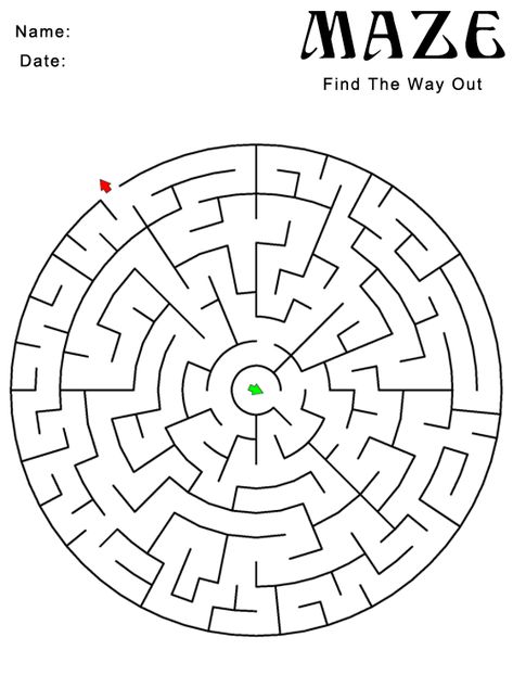 Printable Circle Maze Puzzle Mazes Printable, Kids Mazes, Hard Mazes, Mazes For Kids Printable, Printable Circles, Printable Mazes, Penguin Coloring Pages, Penguin Coloring, Mazes For Kids