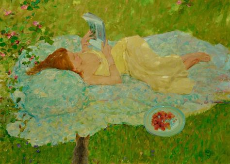 David Hettinger... | Kai Fine Art Realism Paintings, Art Amour, Sleeping Angel, Arte Inspo, Wow Art, Sketchbook Inspiration, Ethereal Art, Reference Images, The Grass