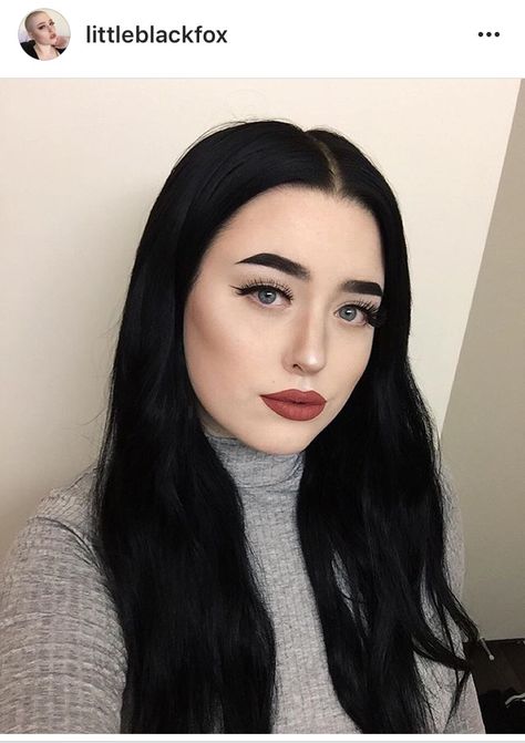 Littleblackfox black hair Fair Skin Black Hair, Black Hair Fair Skin, Hair Fair, Jet Black Hair, Fair Skin, Heart Of Gold, Makeup Inspo, Dark Hair, Jet Black