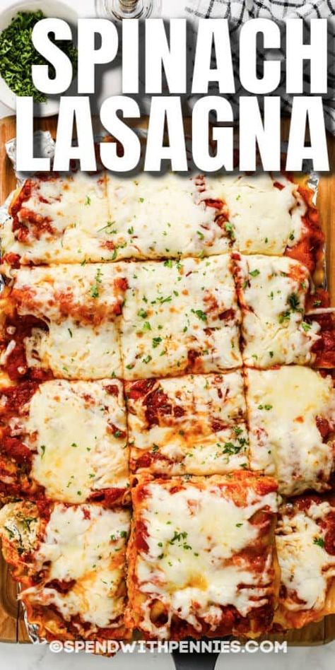 Spinach Lasagne Recipes, Veggie Lasagna Recipe With Ricotta, Vegetarian Lasagna Recipe Spinach, Cheese And Spinach Lasagna, Veggie Lasagna Recipe Easy Healthy, Spinach Cheese Lasagna, Easy Lasagna Recipe With Ricotta Spinach, Meatless Lasagna Recipe With Ricotta, Lasagna With Spinach