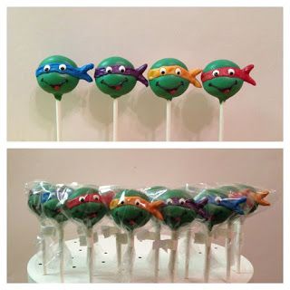 images of teenage mutant ninja turtle cake pops | Posted by vypassetti cake pops Ninja Turtle Cake Pops, Superhero Cake Pops, Monkey Cake Pops, Mutant Ninja Turtles Cake, Ninja Turtles Cake, Teenage Mutant Ninja Turtle Cake, Turtles Cake, Tmnt Cake, Mushroom Cake