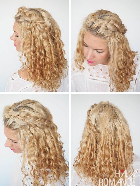 30 Curly Hairstyles in 30 Days - Day 2 - Hair Romance Hair Romance Curly, Hair Romance, Blonde Curly Hair, Medium Curly Hair Styles, Curly Hair With Bangs, Penteado Cabelo Curto, Curly Hair Tips, Short Curly Hair, Long Curly Hair