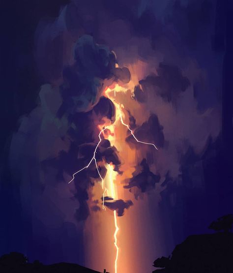 ... Lightning Cloud, Perspective Art, Cloud Art, Cool Wallpapers Art, Classical Art, Spiderman Art, Elements Of Art, Epic Art, Book Inspiration