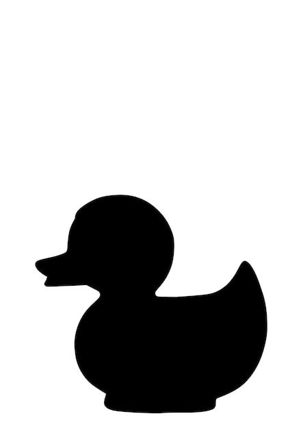 Rubber Duck Silhouette, Duck Rubber, Duck Silhouette, Duck Logo, Duck Baby, Baby Duck, Cute Duck, Flat Style, Rubber Duck