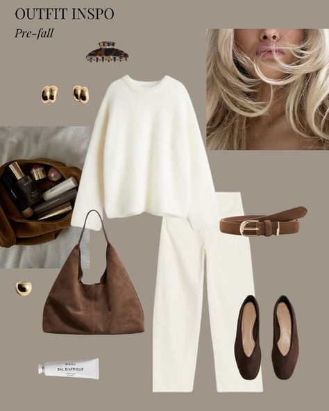 Neutrals Outfit, Neue Outfits, Mode Casual, White Outfit, Mode Inspo, 가을 패션, Autumn Outfit, Fashion Mode, Mode Inspiration