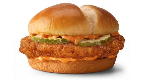 Spicy Chicken Sandwich, Mcdonalds Chicken, Sandwich Menu, Crispy Chicken Sandwiches, Mcdonald Menu, Spicy Chicken Sandwiches, Sandwich Ingredients, Fish Sandwich, Fried Chicken Sandwich