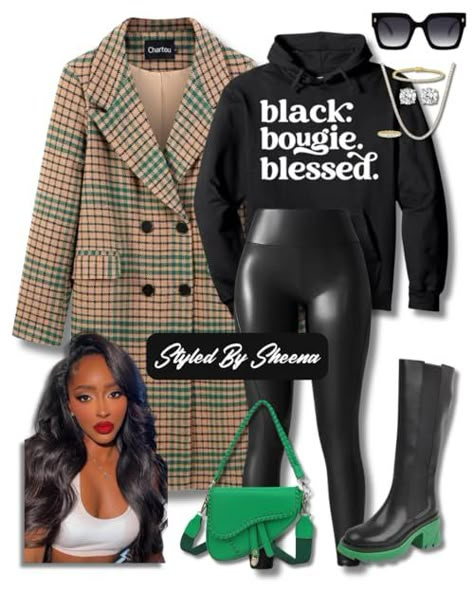 Sheena Nachae''s Amazon Page Cute And Comfy Outfits Black Women, Orlando Classic Weekend Outfits, Outfit Ideas For Women Going Out Club Style All Black, Cute Shopping Outfits Fall, Style Black Women Outfit Ideas, Cold Dressy Weather Outfits, Joggers Outfit With Boots, Shein Outfit Inspo Winter, Outfits From Amazon Women