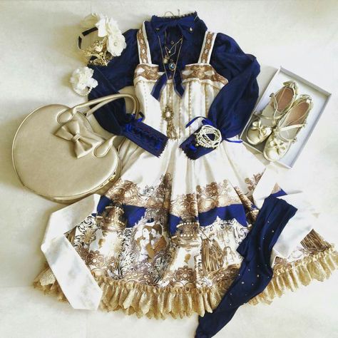 Love this Coord Dreams Photo, Lolita Outfits, Classic Lolita, Japanese Street Fashion, Sweet Lolita, J Fashion, Girly Fashion, Harajuku Fashion, Lolita Dress