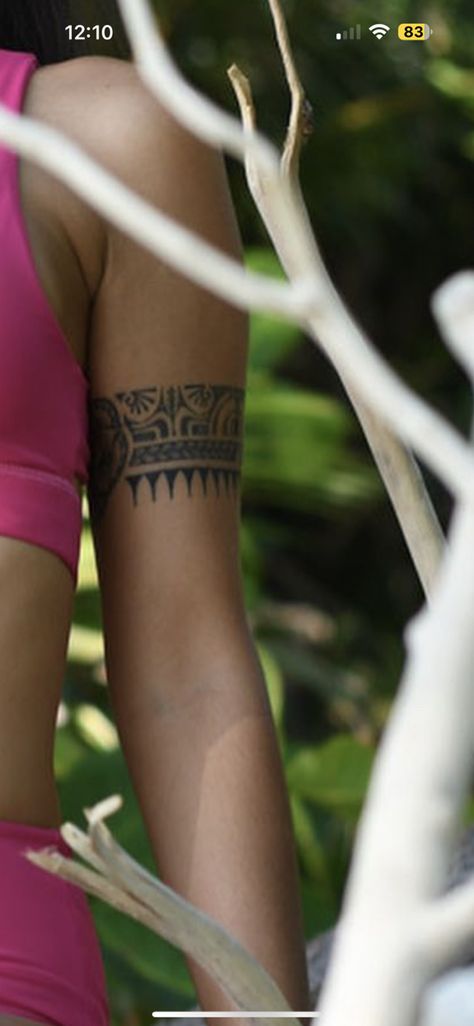 Band Arm Tattoo Woman, Filipino Arm Band Tattoo, Arm Band Women’s Tattoo, Polynesian Women Tattoo, Aztec Armband Tattoo, Upper Arm Band Tattoo For Women, Native Tattoos For Women, Dainty Tats, Tattoo Arm Band