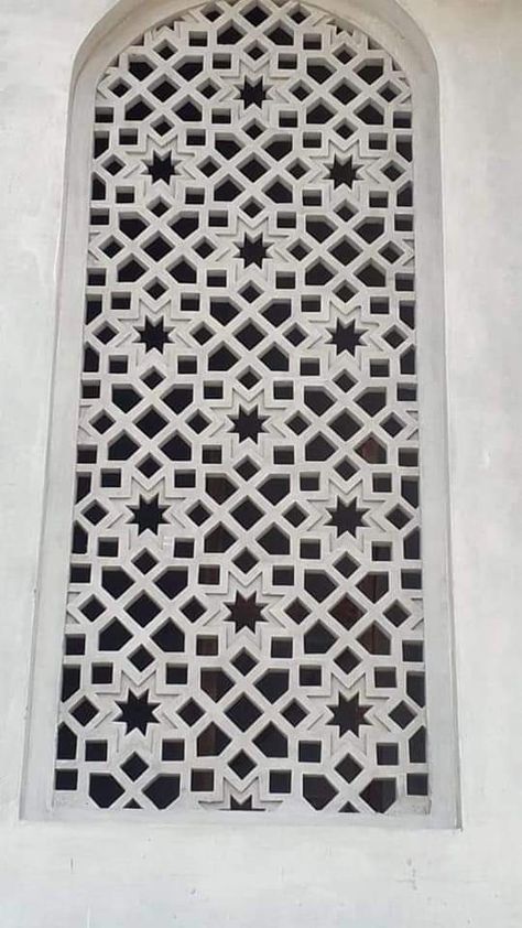 Stone Jali Design, Stone Jali, Arabian Decor, Pooja Door Design, Gate Wall Design, Jaali Design, Mosque Design, Window Stained, Balcony Railing Design