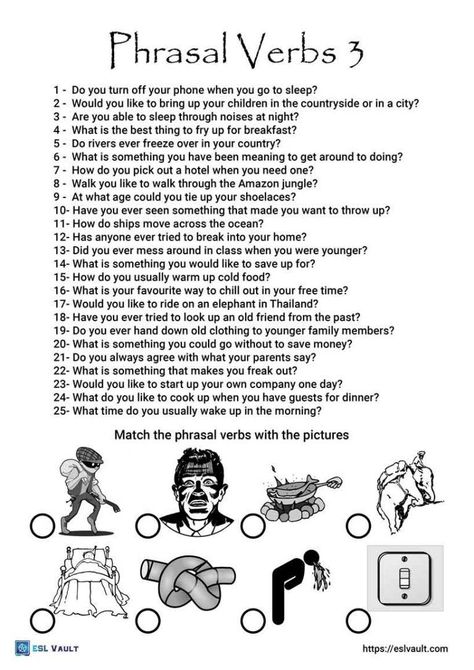 phrasal verb conversation questions Speaking Activities English, Conversation Questions, Phrasal Verb, Esl Teaching Resources, English Teaching Materials, English Teaching Resources, Speech Language Activities, English Activities For Kids, English Language Learning Grammar