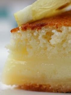 Dana's Lemon Cake Pie!!  Is it Cake?!  Is is Pie?!  It's BOTH!!  Try it ~ You Won't Regret it!! Lemon Cake Pie, Lemon Aid, Lemon Cakes, Lemon Dessert, Lemon Cake Recipe, Lemon Dessert Recipes, Easy Pie, Cake Pie, Lemon Pie