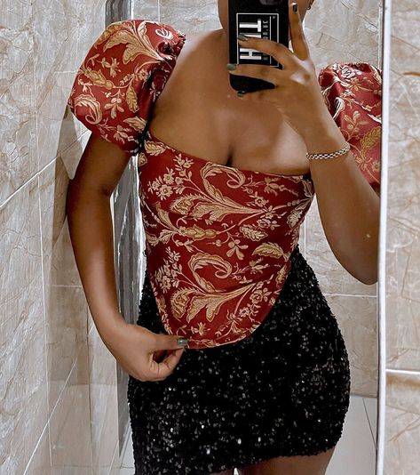 pinterest / @dippervevo Ankara Infinity Dress, African Print Tops, Cute Gym Outfits, Infinity Dress, Pretty Blouses, Fashion Pics, Gym Outfits, Latest African Fashion Dresses, African Fashion Dresses