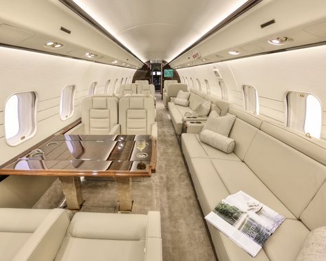 The Cabin Private Plane Interior, Jets Privés De Luxe, Private Jet Interior, Jet Privé, Luxury Jets, Luxury Private Jets, Private Aircraft, Private Plane, Kid Friendly Travel Destinations