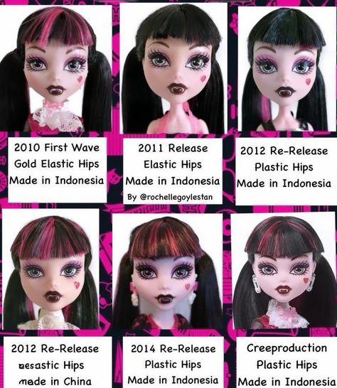 Doll Hairstyles Monster High, Monster High Prototypes, Monster High Crafts, New Monster High Dolls, Draculaura Doll, Punk Culture, Moster High, Custom Monster High Dolls, Monster High Custom