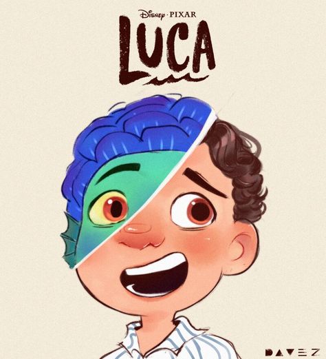 Luca Pixar, Luca Disney, Lucas Movie, Iphone Wallpaper Cat, Seaweed Brain, Disney And Pixar, Pixar Movies, Disney Fan Art, Art Challenge