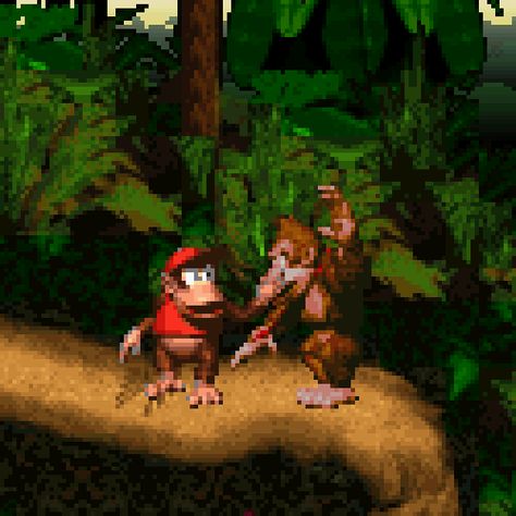 Jungle Video, 25 Years Later, Diddy Kong, Nerd Games, Banjo Kazooie, Donkey Kong Country, Game Sprites, Nintendo Entertainment System, I Love Games