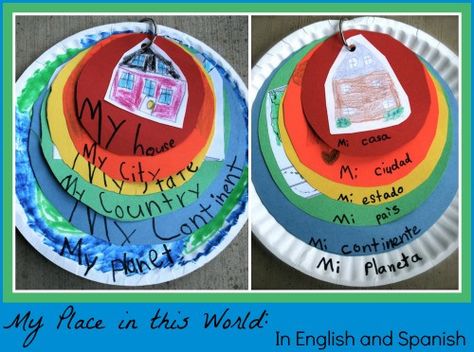 Kids Geography My Place in this World- Kid World Citizen- LOVE this project for both pre K & 1st! Communities Unit, Geography Project, Geography For Kids, Geography Activities, Teaching Geography, Global Awareness, World Geography, My Place, Teach Kids