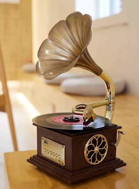 Vintage Vinyl Player, Mini Record Player, Antique Record Player, Vintage Gramophone, Record Turntable, Vinyl Record Player, Turn Table Vinyl, Wireless Speaker, Led Work Light