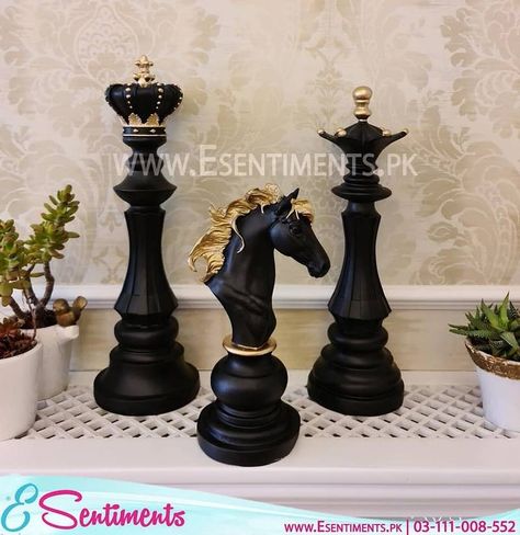 3 Pieces Resin Chess Pieces International Chess Figurines Retro Home Decor Simple Modern Chessmen Ornaments Board Games Accessories – Colors : black , white , golden Dm us for more details and order or Visit our website www.esentiments.pk ✅100% authentic products ✅Cash on delivery Nationwide ✅Comparatively Lowest Prices ✅ 7 Days Replacement Policy #resinart #resinchess #resinchessset #decorhomedecor #decorart #karachi #lahore #islamabad #rawalpindi #sialkot #gujrawala #bahawalpur #onli... Resin Chess Pieces, Retro Home Decor, Chess Pieces, Retro Home, Chess Set, Resin Art, Chess, Board Games, Figurines