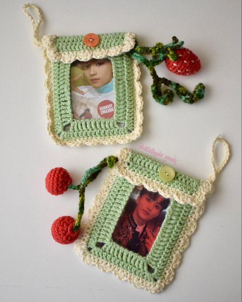 Crochet Photo Card Holder Pattern, Crochet Pc Holder Pattern, Crochet Toploader Holder, Crochet Pc Holder Kpop, Crochet Polaroid Holder, Crochet Cord Holder, Crochet Toploader, Crochet Pc Holder, Crochet Photocard Holder