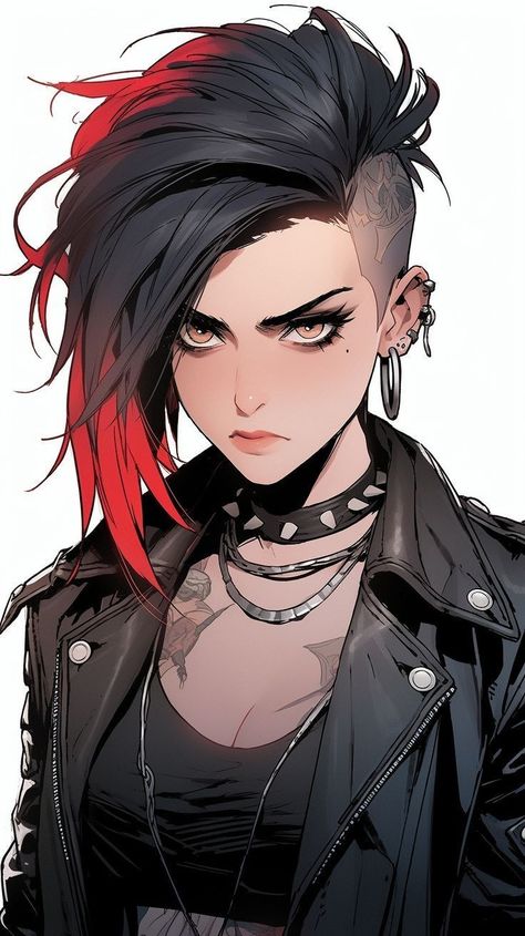 Punk Character, Tomboy Art, Cyberpunk Female, Anime Show, Anime Woman, Cyberpunk Girl, Have Inspiration, Cyberpunk Character, Punk Girl