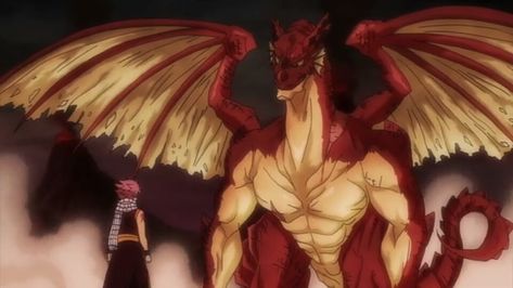 Natsu with his father Fairy Tail Igneel, Igneel Fairy Tail, Fairy Tail Logo, Fairies Art, Natsu Fairy Tail, Fariy Tail, Mythical Creatures Fantasy, Anime For Life, Monster Drawing