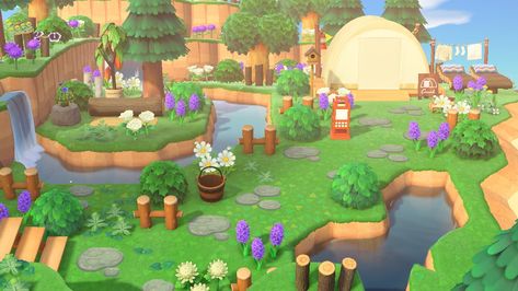 Animal Crossing New Horizon, Animal Crossing 3ds, Animal Crossing Guide, New Animal Crossing, Animal Crossing Game, Backyard Inspo, Island Design, Animal Crossing Qr, Animal Games