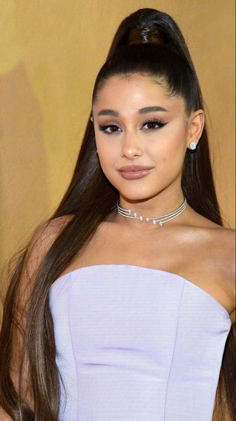 Ariana Grande With Ponytail, Ariana Grande High Ponytail, Flat Eyebrows, Ariana Ponytail, Ariana Grande Face, Ariana Grande Ponytail, Ariana Wallpaper, Goals Achieved, Ariana Debose