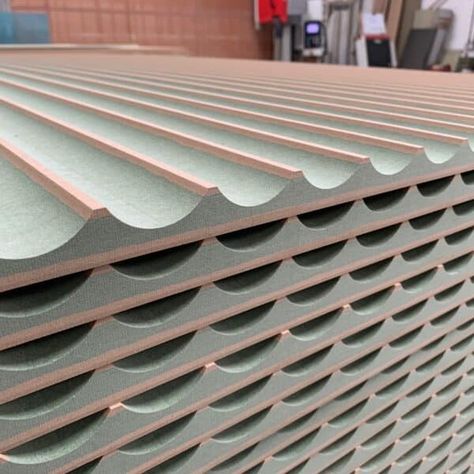 Standard Fluted Panels Mdf Fluted Wall Panel, Fluted Mdf Panels, Fluted Wood Panel, Mdf Wall Panel Ideas, Fluted Wall Panel, Fluted Panel, Tongue And Groove Cladding, Mdf Wall Panels, Open Plan Kitchen Dining Living