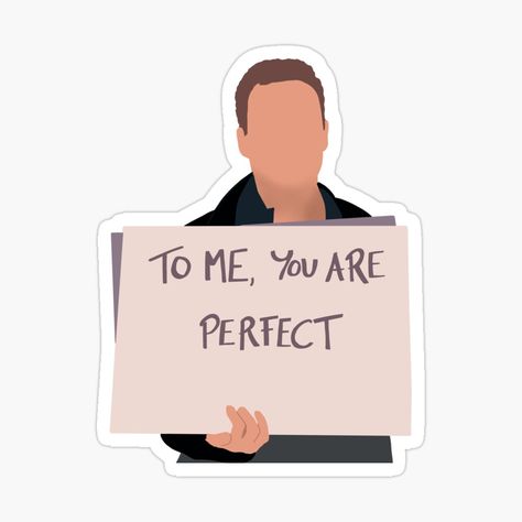 Holding Sign, British Movies, For Stickers, Andrew Lincoln, Love Actually, Celebration Quotes, Animal Books, White Stickers, You Are Perfect