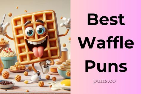 Hey, are you always on the hunt for a great food pun? We feel your sentiment. Waffle Puns, Morning Hugs, Crispy Waffle, Waffle Recipe, Food Pun, Food Puns, Night Snacks, Waffle Iron, Tasty Bites