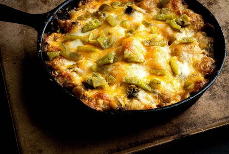 Hatch chile potato casserole: funeral food | Homesick Texan Mexican Casseroles, Homesick Texan, Tamale Recipe, Quick Side Dishes, Hatch Chile, Tot Casserole, Green Chiles, Tater Tot Casserole, Potatoe Casserole Recipes