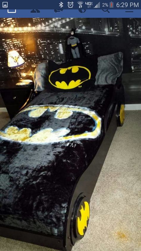 Batman Bedding, Batman House, Man Bedroom Ideas, Batman Room Decor, Batman Nursery, Batman Bed, Batman Bedroom, Man Bedroom, Batman Room