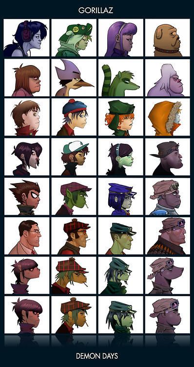 Gorillaz Demon Days, Gorillaz Fan Art, Demon Days, Jamie Hewlett, Gorillaz Art, Cartoon Crossovers, Gorillaz, Cartoon Art Styles, South Park