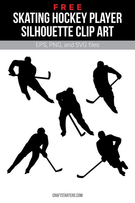 Hockey Silhouette Clip Art, Free Hockey Svg, Free Hockey Svg Files For Cricut, Hockey Svg Files Free, Cricut Hockey Projects, Hockey Svg Free, Hockey Birthday Cards, Hockey Mom Quotes, Hockey Mom Outfit