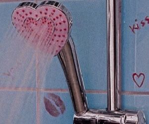 Two Hearts, Shower Head, Shower Heads, Shower, Pink