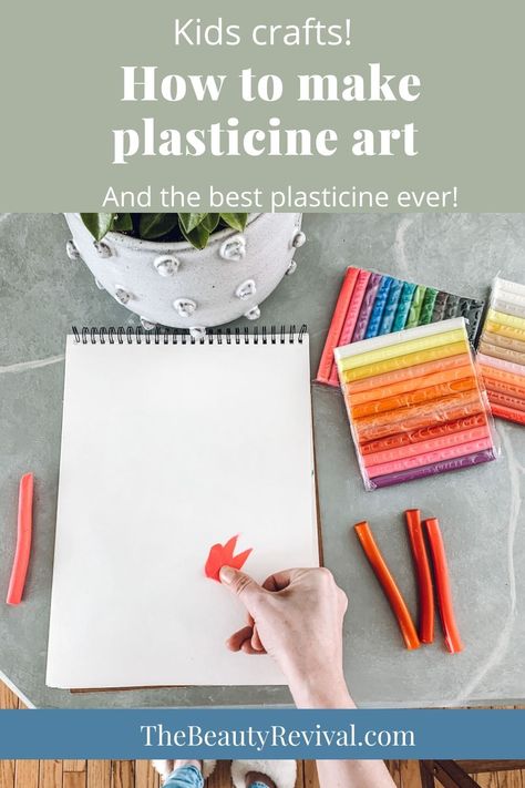 How to make plasticine art plus the best plasticine ever as well as everything you will need to create your own plasticine projects. Plasticine art is the perfect craft for kids and adults alike. Great for a rainy day at home and bored kids! #kidscrafts #plasticine #clayart #plasticinepainting #plasticineart #easycrafts #DIYcrafts #kidscanmake Plastercine Art For Kids, Plastercine Art, Plasticine Art For Kids, Plasticine Painting, Plasticine Sculpture, Plasticine Ideas, Rainy Day At Home, Plasticine Art, Plasticine Clay