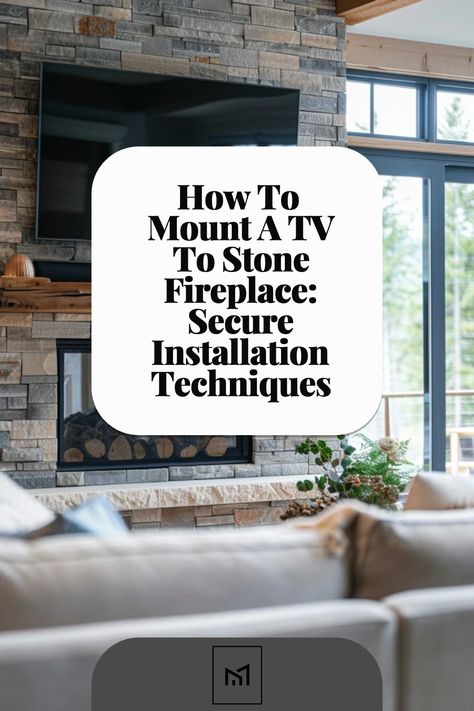 Learn the essential steps for securely mounting a TV to a stone fireplace, ensuring safety and stability. This guide covers the selection of the right mounting hardware suitable for stone surfaces, including specific anchors and drills needed to penetrate stone without causing damage. Discover techniques for hiding cables for a clean look, and tips for choosing the optimal height and angle for comfortable viewing while maintaining the integrity of your stone fireplace. Tv Stone Fireplace, Stone Fireplace Tv Mount, Adding Mantle To Stone Fireplace, Tv Mounted On Stone Fireplace, Stone Fireplaces With Tv Above, Frame Tv Over Stone Fireplace, Frame Tv On Stone Fireplace, Tv Above Stone Fireplace, Tv On Stone Fireplace