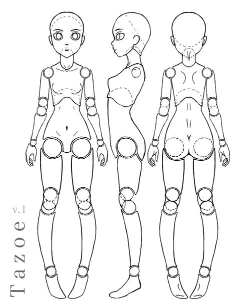 ArtStation - Tazoe v.1: Ball-Jointed Doll Design, Tezzerah . Doll Tattoo, Doll Drawing, Perspective Drawing Architecture, Doll Design, Ball Jointed Doll, Doll Sewing Patterns, Living Dolls, Figure Drawing Reference, Doll Tutorial