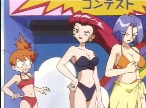 banned ep of pokemon beauty and the beach Equipe Rocket Pokemon, James Pokemon, Jessie Pokemon, Pokemon Team Rocket, Solgaleo Pokemon, Rule 63, One Piece Nami, Jesse James, Team Rocket