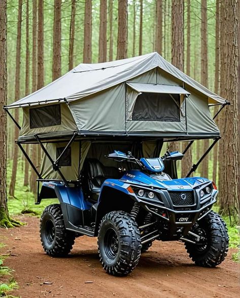 Atv Camping, Rv Hacks Travel Trailers, Kayak Fishing Diy, Atv Quad, Rv Holiday, Bicycle Camping, Camping Trailer Diy, Bike Camping, Trailer Diy