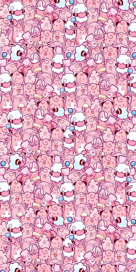 Pink Pokemon, Pokémon Wallpaper, Pokemon Backgrounds, Cool Pokemon Wallpapers, Kawaii Background, Gameboy Color, Phone Lockscreen, Pokemon Wallpaper, Phone Wallpaper Pink