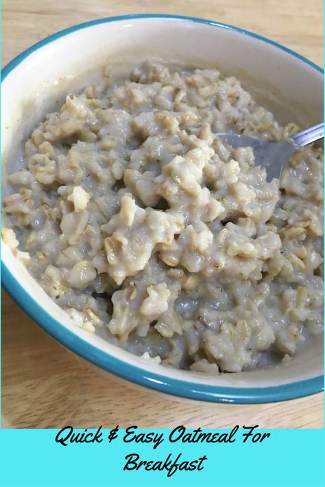 Microwave Oatmeal Recipe, Easy, Tasty Basic Microwave Oatmeal Recipe How To Make Oatmeal In Microwave, Oatmeal Microwave Recipes, Microwaved Oatmeal, Oatmeal Recipes Microwave, Diner Ideas Recipes, Microwave Oats, Basic Oatmeal Recipe, Basic Oatmeal, Cook Oatmeal