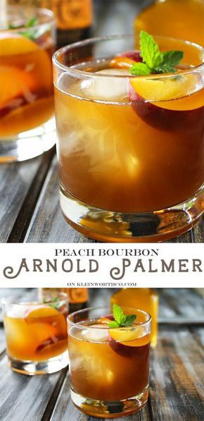 Peach Bourbon, Cocktail Vodka, Cocktail Gin, Cocktail Party Food, Bourbon Drinks, Arnold Palmer, Cocktail Sauce, Boozy Drinks, Bourbon Cocktails