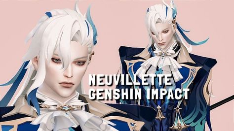 Neuvillette Genshin Impact | Patreon Sims Cc Genshin, Sims 4 Cc Genshin Impact Hair, Ts4 Genshin Impact Cc, Genshin Sims 4 Cc, Sims 4 Genshin Impact Cc, Sims 4 Cc Genshin, Cc Dress, Cc Packs, Sims 4 Cc Eyes