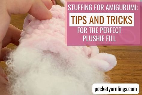 Stuffing for Amigurumi: Tips and Tricks for the Perfect Plushie Fill — Pocket Yarnlings — Pocket Yarnlings Amigurumi Tips, Needle Cushion, Roving Wool, Cloud Decoration, Three Dimensional Shapes, Needle Work, Stuffed Toys, Soft Pillows, Amigurumi Toys