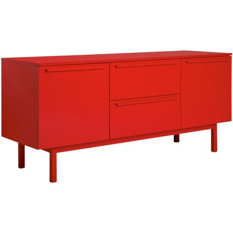 Elate two door two drawer sideboard red (3.600 VEF) ❤ liked on Polyvore featuring home, furniture, storage & shelves, sideboards, red lacquer furniture, drawer furniture, red furniture and lacquer furniture Red Sideboard, Modern White Sideboard, Drawer Furniture, Red Furniture, Lacquer Furniture, Sideboard Designs, Red Lacquer, Minimalist Furniture, Wooden Design